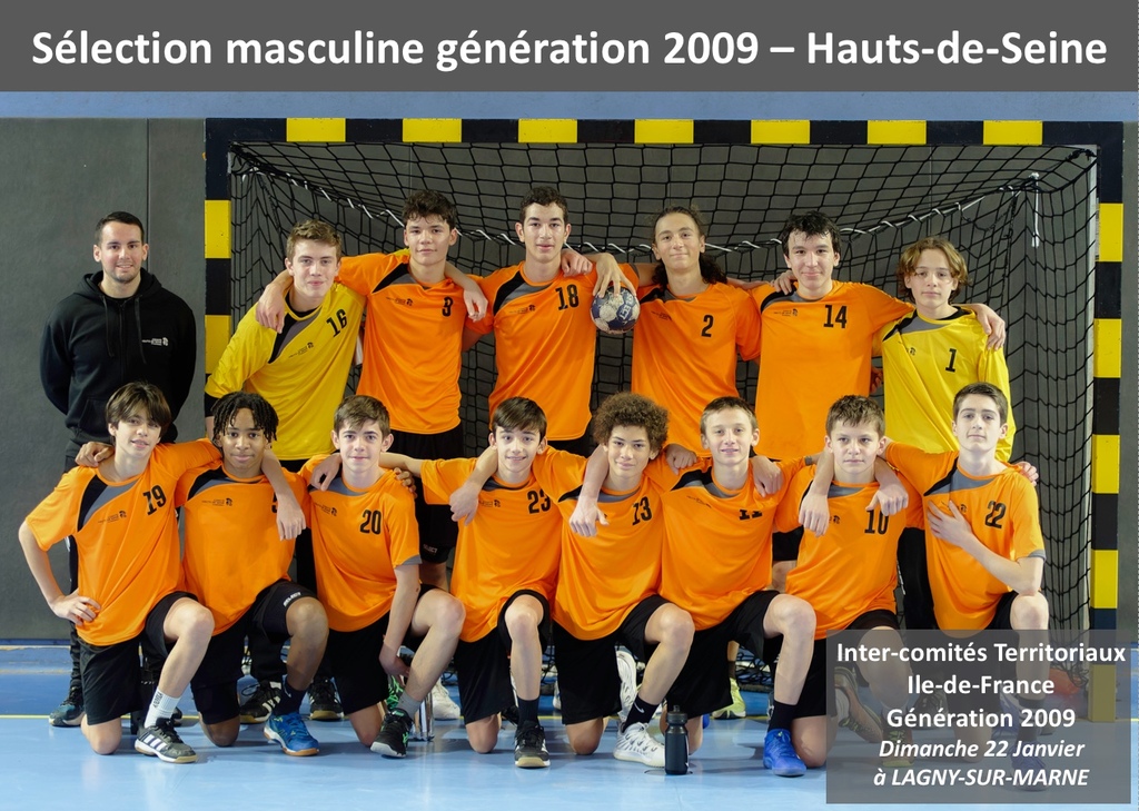 Équipe Masculine - Inter-comité territoriaux Génération 2009